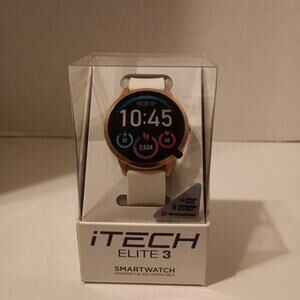 iTech ELITE 3 SmartWatch Android And IOS Compatible White